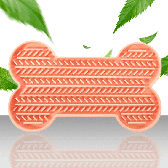 Mata do lizania z silikonu kość różowa 2