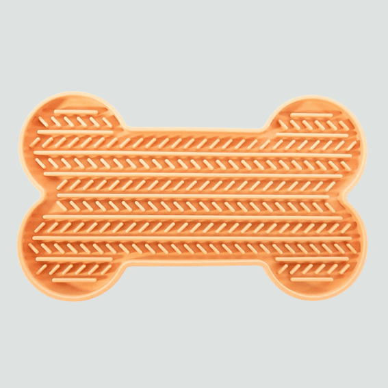 Mata do lizania z silikonu kość żółta