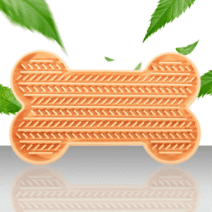 Mata do lizania z silikonu kość żółta 2