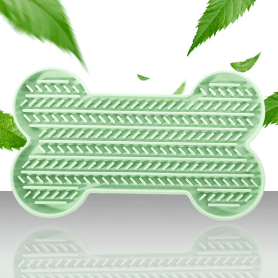 Mata do lizania z silikonu kość zielona 2