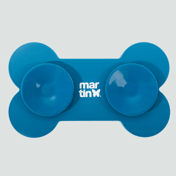 Mata do lizania z silikonu kość niebieska 3