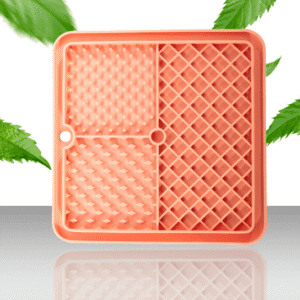 Mata do lizania z silikonu 3 strefy różowa 2