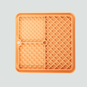 Mata do lizania z silikonu 3 strefy żółta