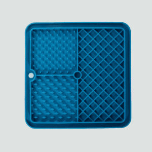 Mata do lizania z silikonu 3 strefy niebieska