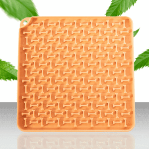 Mata do lizania z silikonu kwadratowa żółta 2