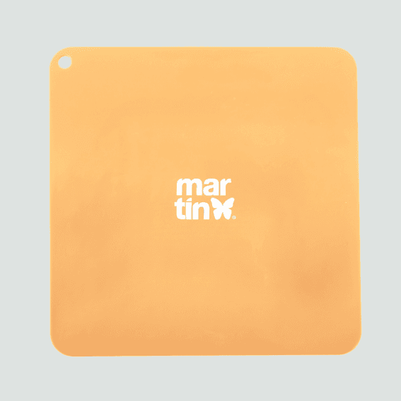 Mata do lizania z silikonu kwadratowa żółta 4