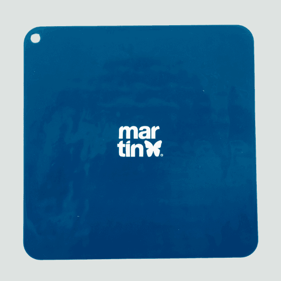 Mata do lizania z silikonu kwadratowa niebieska 4