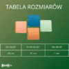 tabela rozmiarow Mata do lizania z silikonu kwadratowa